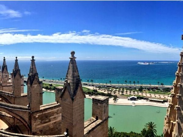 La Seu, the majestic Palma Cathedral overlooking the Mediterranean