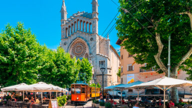 Sóller square in Majorca