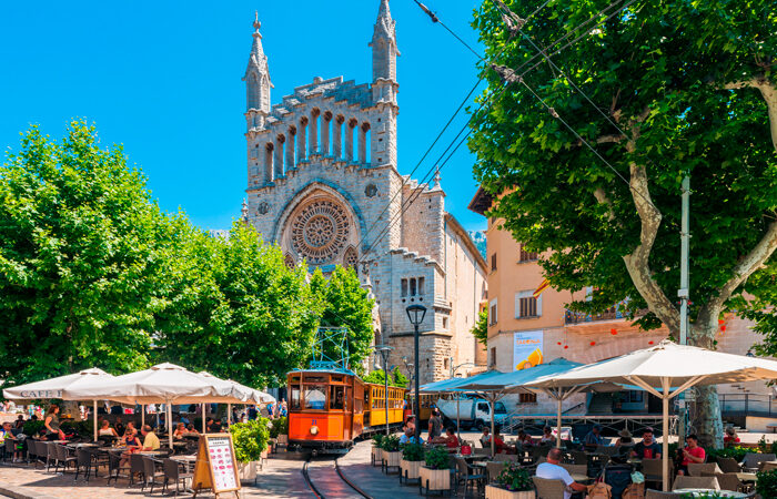 Sóller square in Majorca