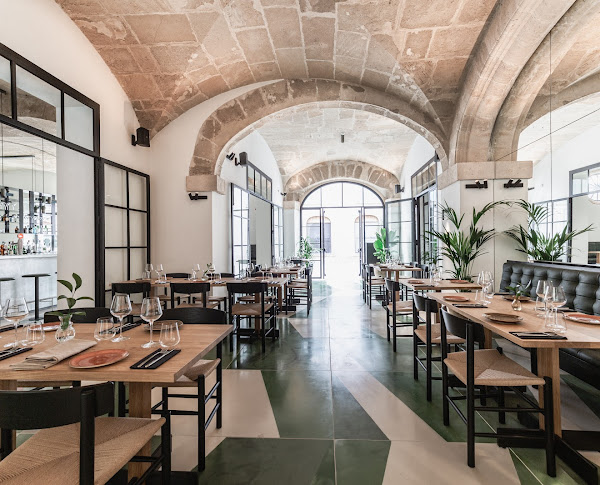 A view of Restaurante Xalest in Palma, showcasing its modern ambiance and locally inspired culinary creations.