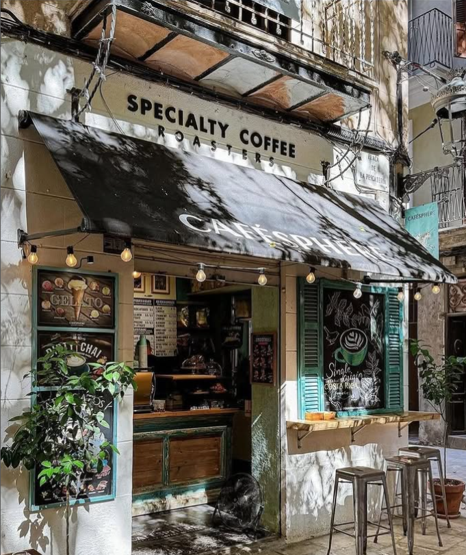Cafésphère in Palma de Mallorca, where you can try specialty  coffee and other tasty options.
